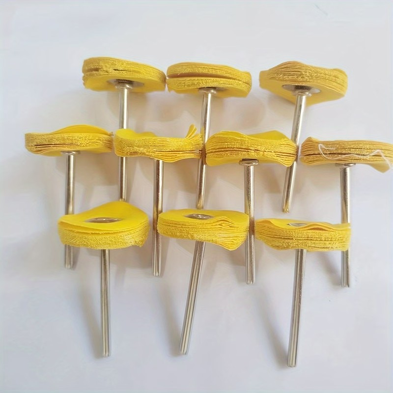 Jewelry Watches & Accessories - 59Pcs 3mm 노란색 연마 천 휠,