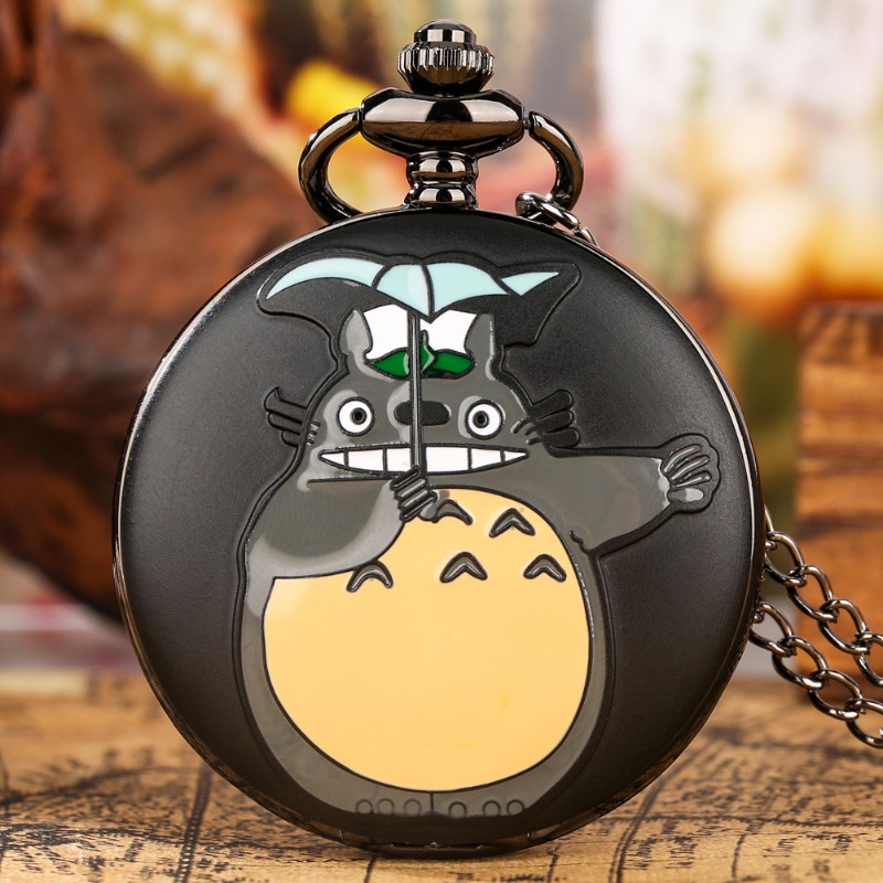 Vintage Pocket Watch - 이웃집 토토로 애니메이션 굿즈 쿼츠 포켓