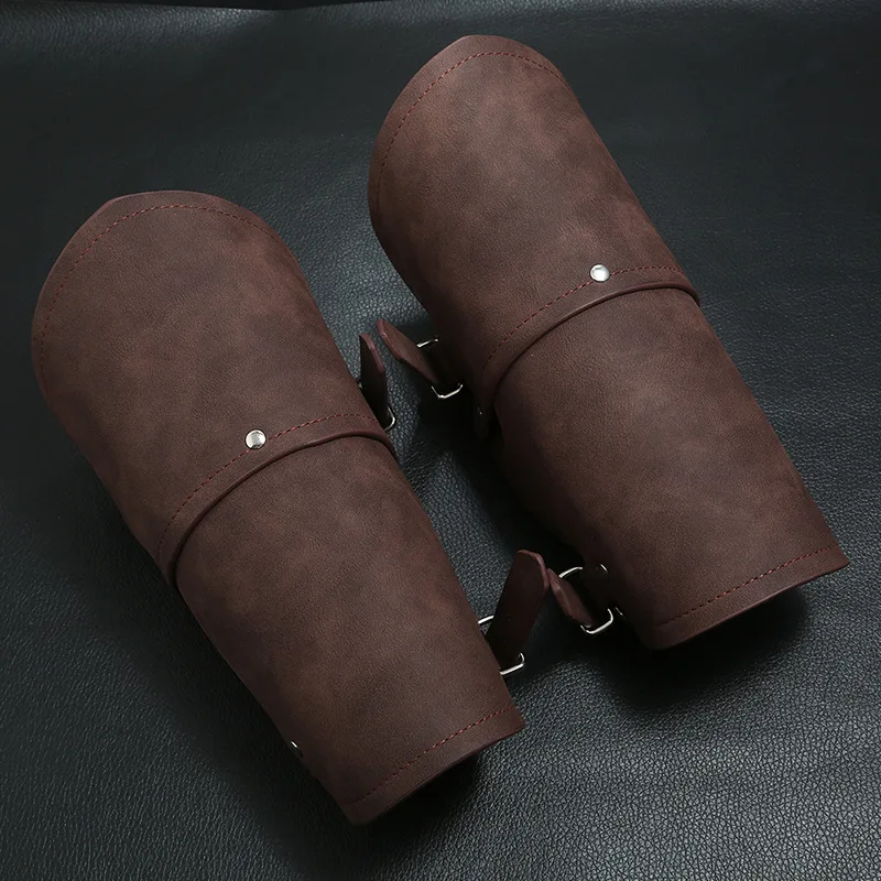 Leather Bracelet - 중세 갑옷 장갑 와이드 커프 브레이서