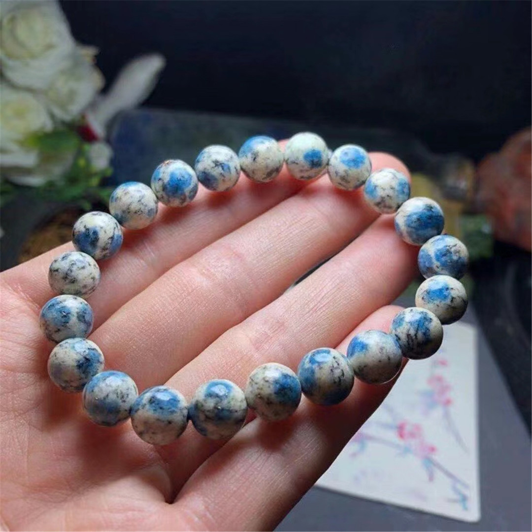 Gemstone Bracelet Healing - 9mm 자연 K2 재 스퍼 팔찌