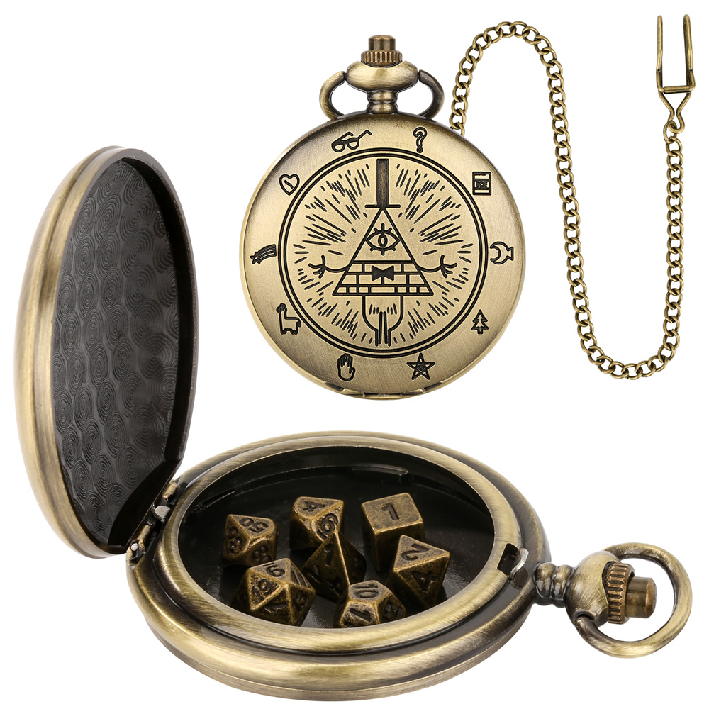 Vintage Pocket Watch - 빈티지 브론즈/그레이 블랙 회중 시계 케이스