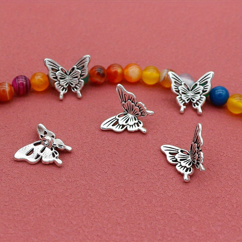 Butterfly Pendant Necklace - 실버 나비 액세서리 DIY 목걸이 펜던트