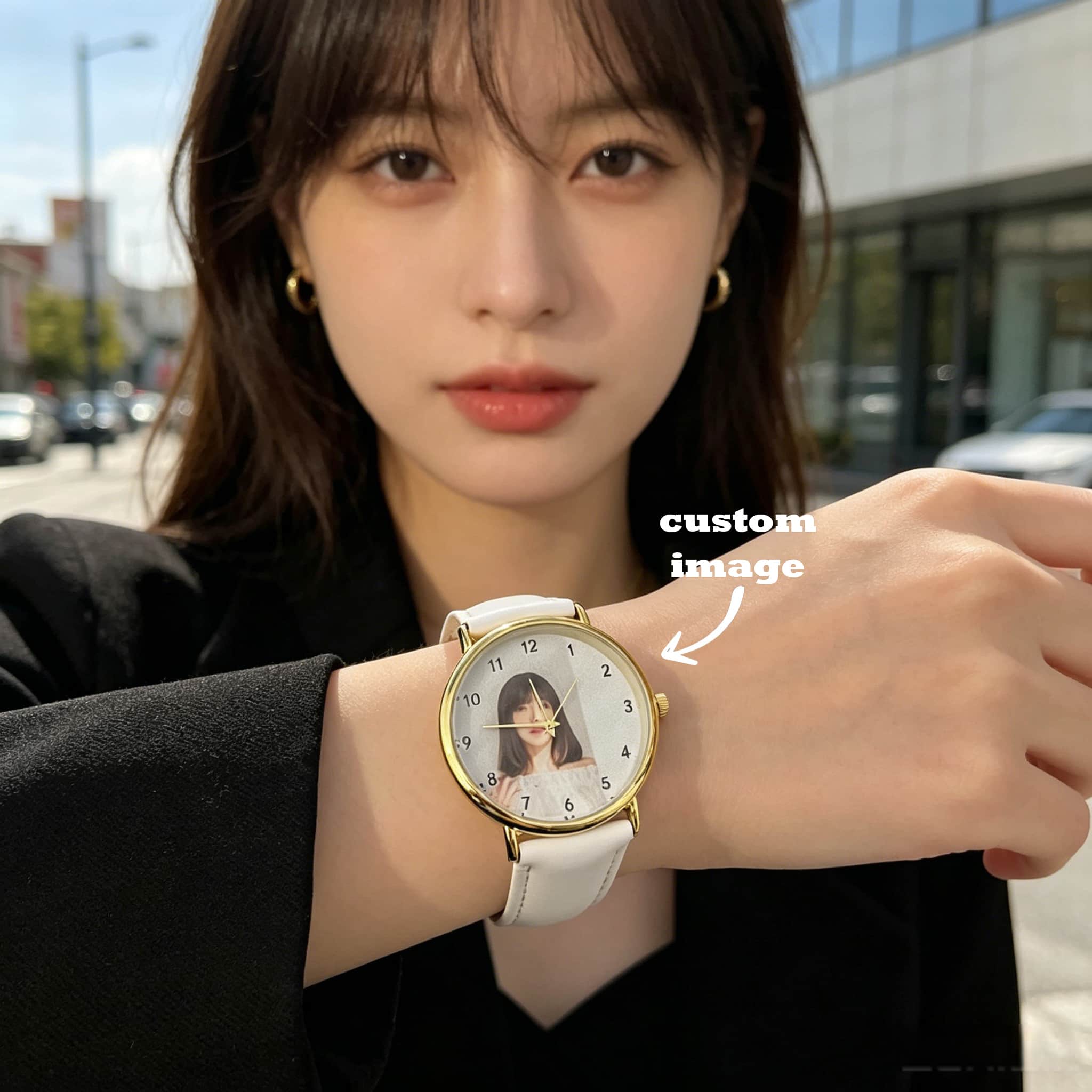 Jewelry Watches Women - 맞춤형 여성용 시계, 사진과 텍스트가 새겨진