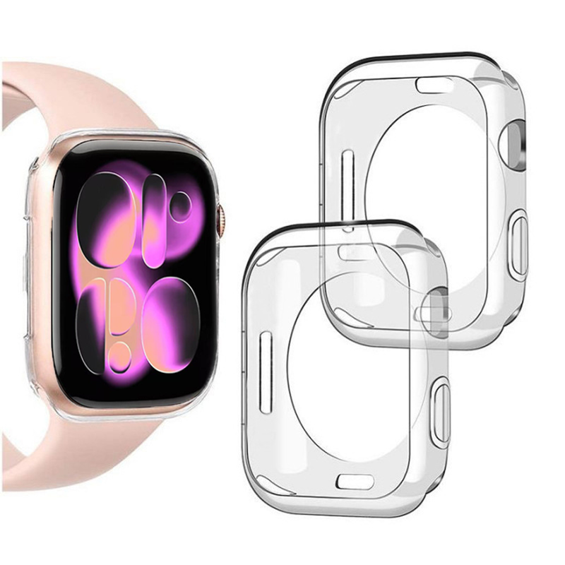 Jewelry Smart Watches - 애플워치용 실리콘 케이스 49mm 42/46/44/45/41/40mm 스크린