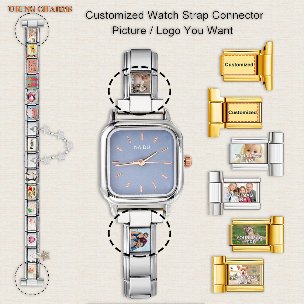 Jewelry Watches Women - 1쌍 사진 로고 맞춤형 시계 스트랩