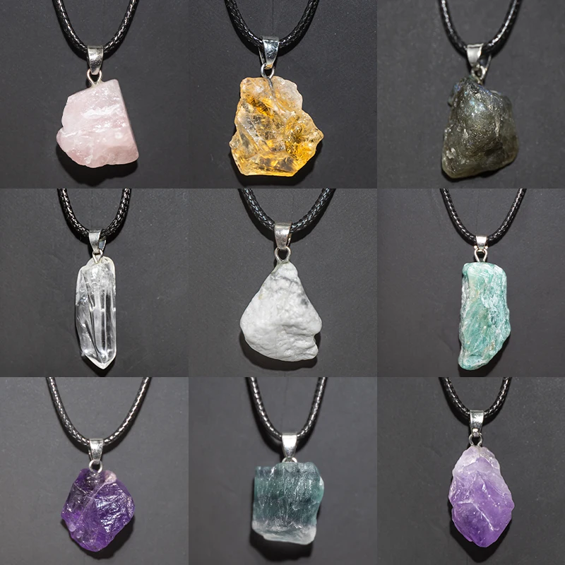 Crystal Choker Necklace - 천연 자수정 꽃 목걸이 Reiki 치유