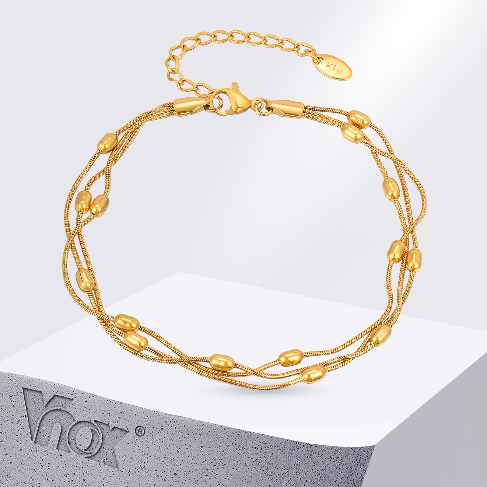 Vnox 여름 스테인레스 스틸 여성을위한 3 층 뱀 체 - Jc Jewelry & Watches Reviews 리뷰 및 가격