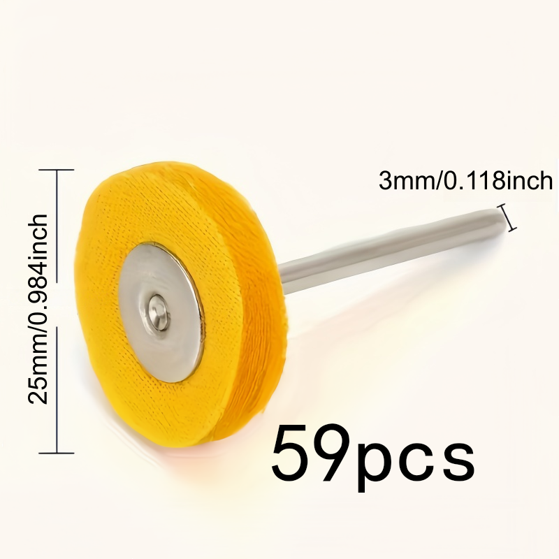 59Pcs 3mm 노란색 연마 천 휠, 내마모성 보풀  - Jewelry Watches & Accessories 리뷰 및 가격