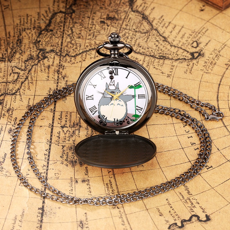 이웃집 토토로 애니메이션 굿즈 쿼츠 포켓 시계 키체인  - Vintage Pocket Watch 리뷰 및 가격