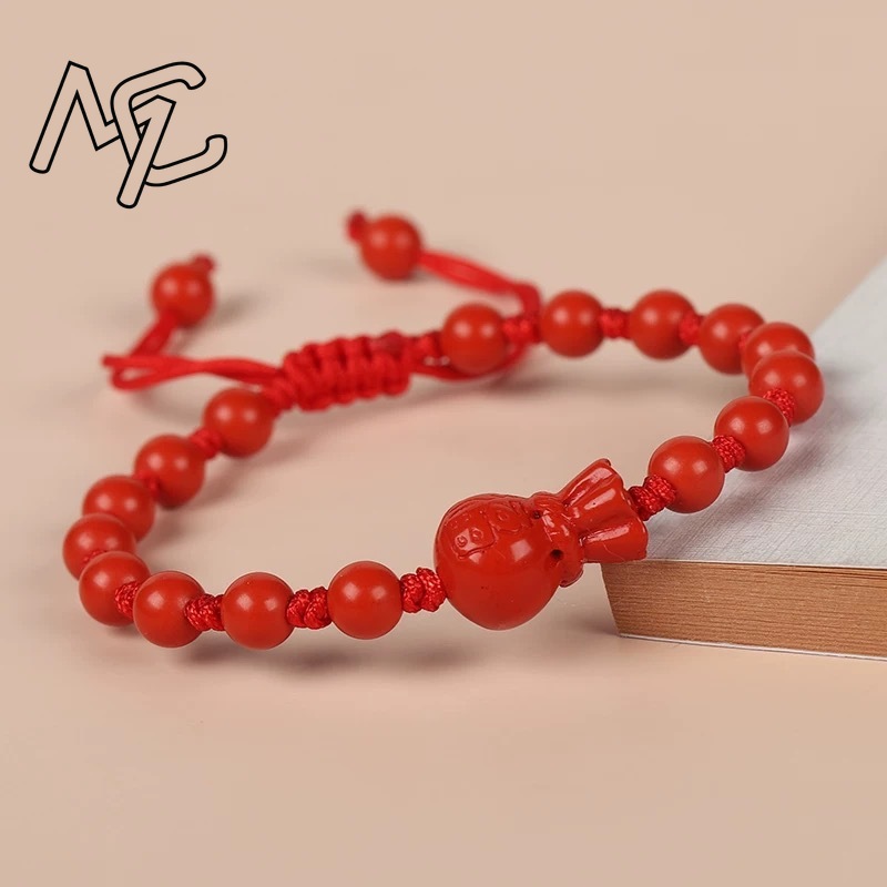 진짜 적색 주홍색 사자춤 팔찌 구슬 팔찌 천연석 보석  - Gemstone Bracelet Healing 리뷰 및 가격