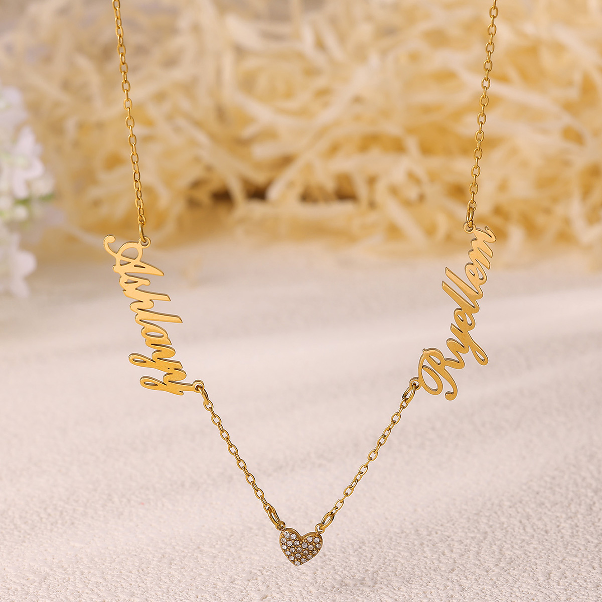 여성을위한 사용자 정의 두 이름 목걸이 크리스마스 여러 - Engraved Name Necklace 리뷰 및 가격