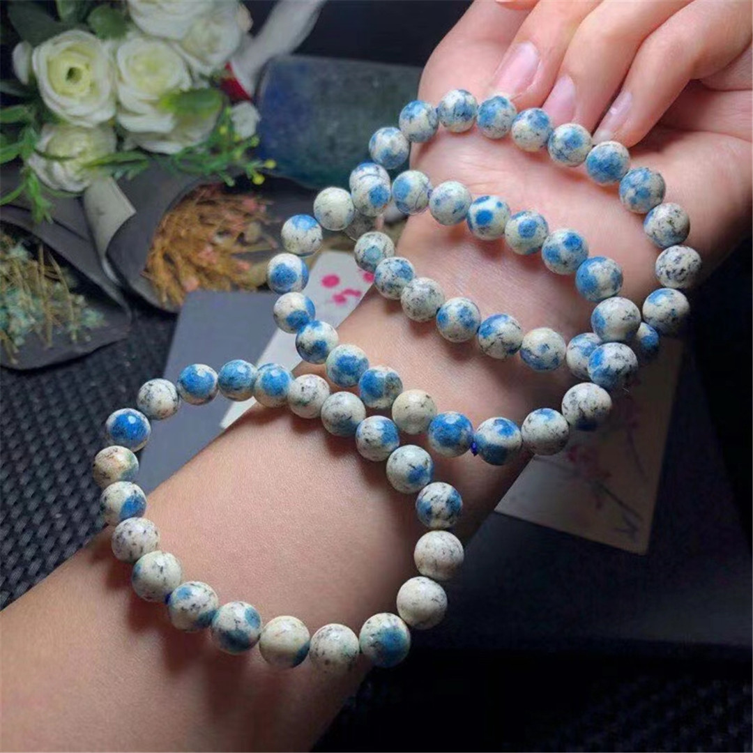 9mm 자연 K2 재 스퍼 팔찌 쥬얼리 여자 숙 녀 남 - Gemstone Bracelet Healing 리뷰 및 가격