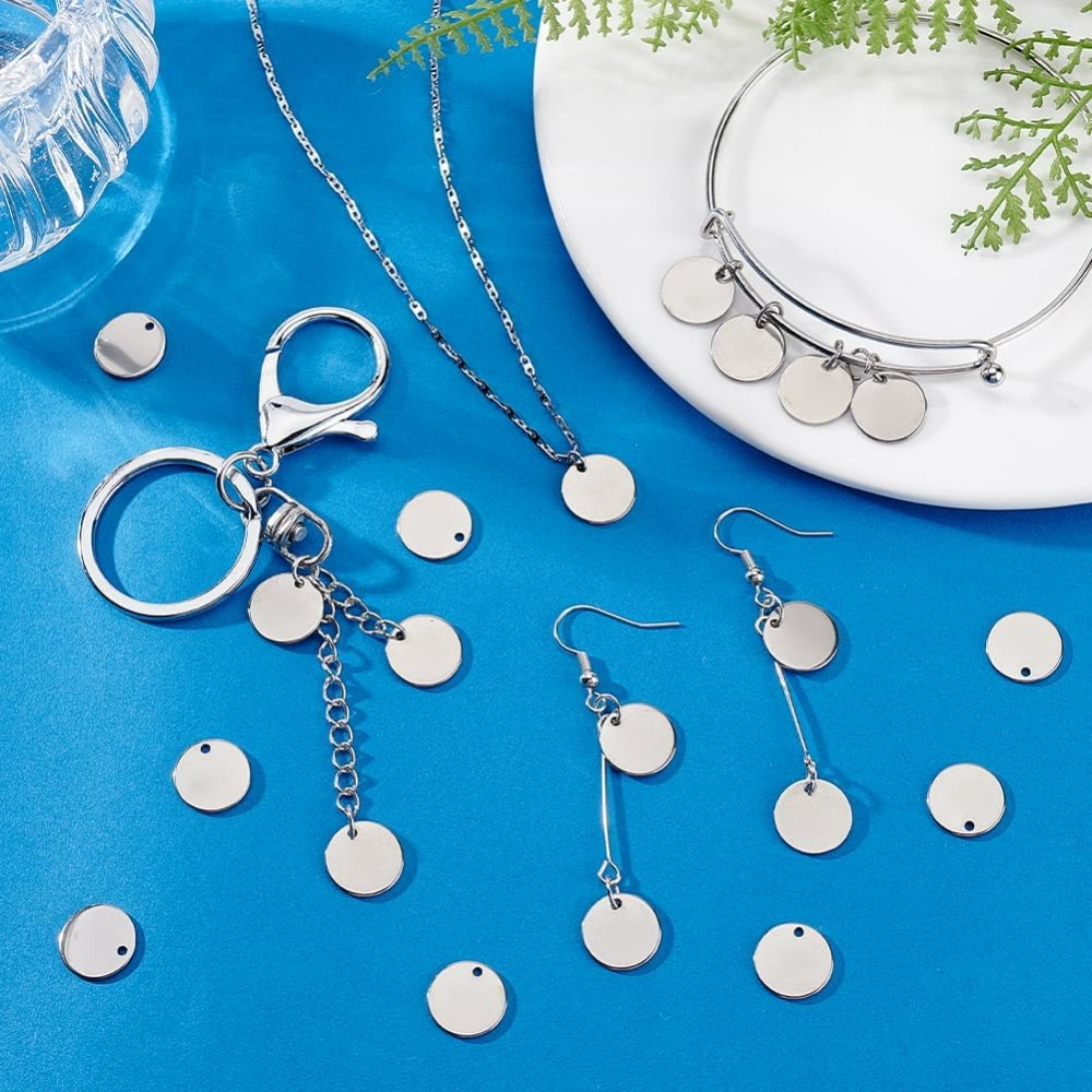 100개 12mm 304 스테인리스 스틸 스탬핑 블랭크 - Engraved Name Necklace 리뷰 및 가격