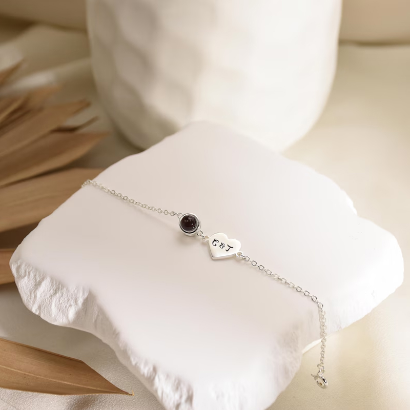사진 프로젝션 팔찌와 사용자 정의 이름 팔찌 여성을위한 - Rose Gold Bracelet 리뷰 및 가격