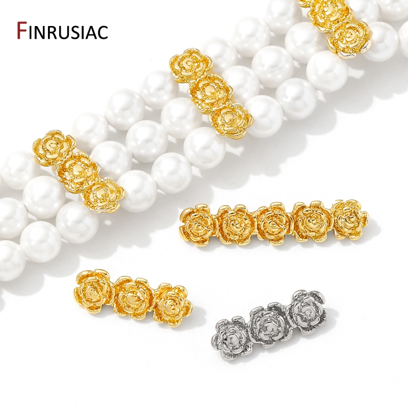 18K 금도금 황동 장미꽃 비즈 분리기 (목걸이 제작용 - Rose Gold Bracelet 리뷰 및 가격