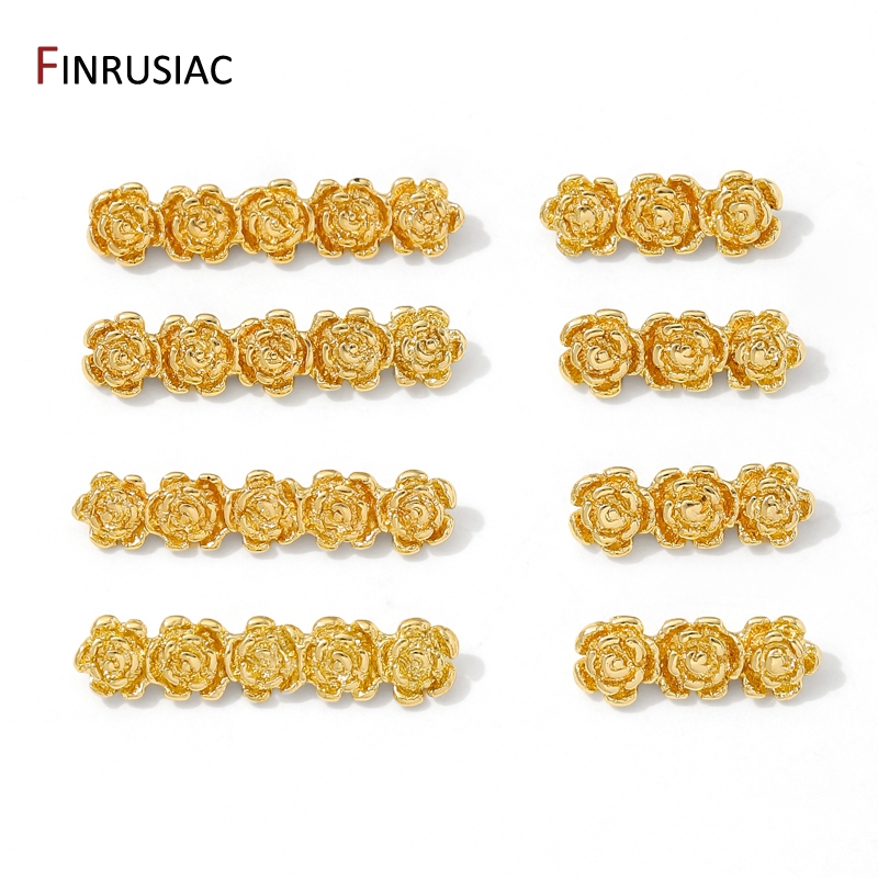 18K 금도금 황동 장미꽃 비즈 분리기 (목걸이 제작용 - Rose Gold Bracelet 리뷰 및 가격