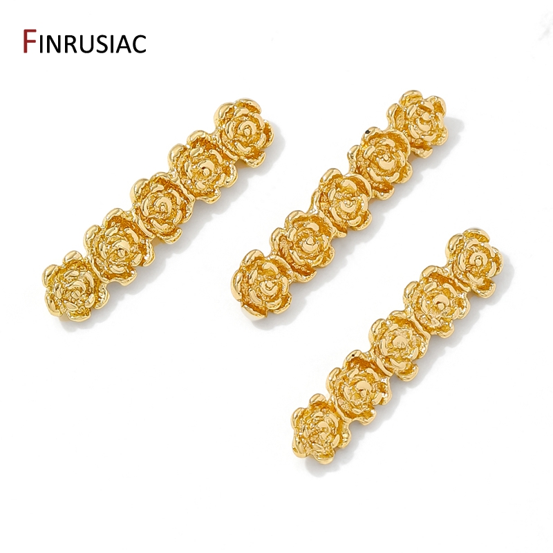 18K 금도금 황동 장미꽃 비즈 분리기 (목걸이 제작용 - Rose Gold Bracelet 리뷰 및 가격