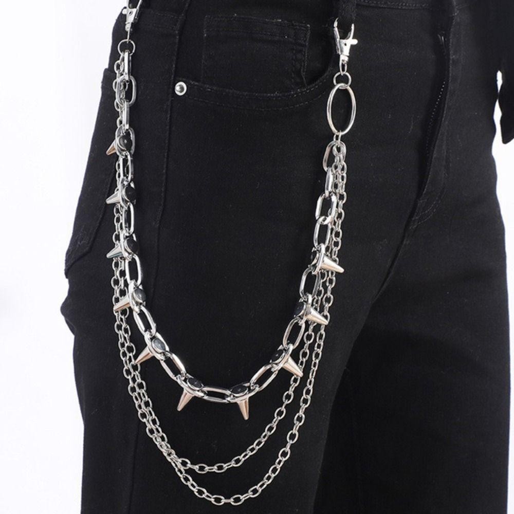 유니섹스 힙합 펑크 록 메탈 허리 체인 팬츠 키링 바지 - Hip Hop Chain Necklace 리뷰 및 가격