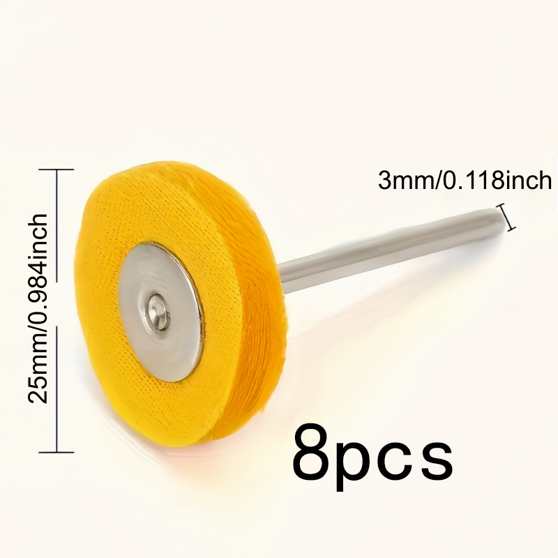 8Pcs 3mm 노란색 연마 천 휠, 내마모성 보풀 없 - Jewelry Watches & Accessories 리뷰 및 가격