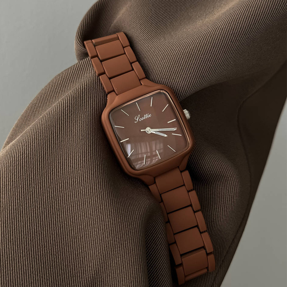 패션 감각적인 미니멀리스트 럭셔리 스퀘어 컬러 블록 다 - Jewelry Watches Women 리뷰 및 가격