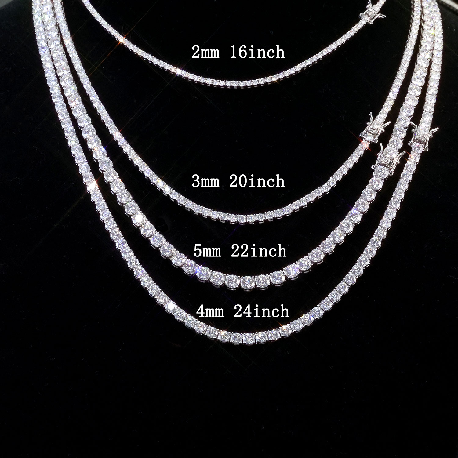 ESKEEM 브라스 2/3/4/5mm 모이사나이트 테니 - Hip Hop Chain Necklace 리뷰 및 가격