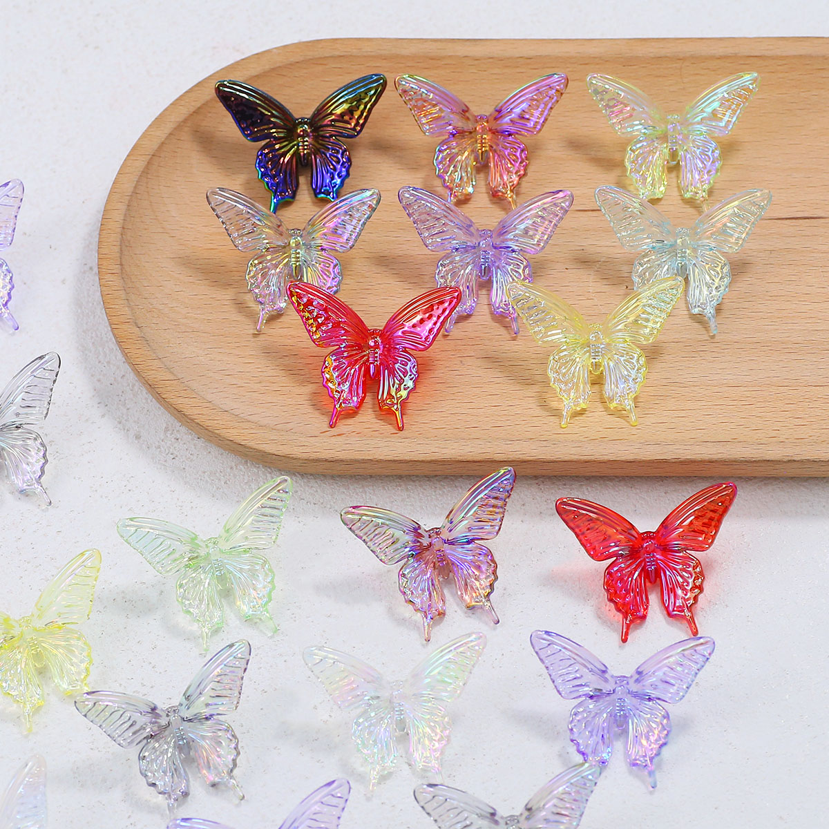 38*34mm 아크릴 나비 UV 혼합 색상 수제 DIY - Butterfly Pendant Necklace 리뷰 및 가격
