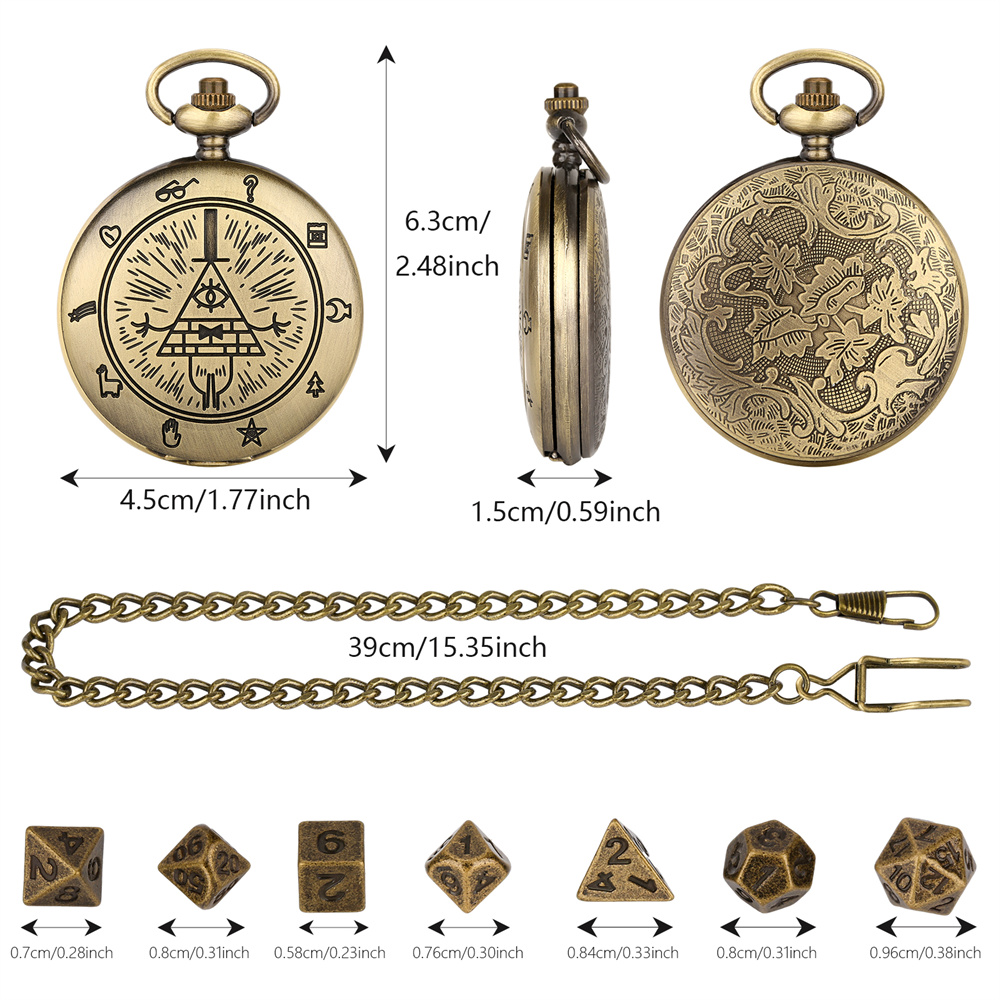 빈티지 브론즈/그레이 블랙 회중 시계 케이스 미니 엔터 - Vintage Pocket Watch 리뷰 및 가격
