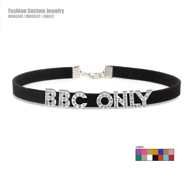 라인 석 편지 BBC 여성을위한 목걸이 사용자 정의 이 - Crystal Choker Necklace 리뷰 및 가격