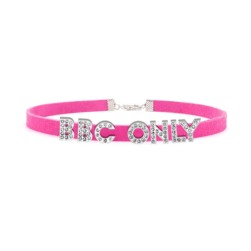 라인 석 편지 BBC 여성을위한 목걸이 사용자 정의 이 - Crystal Choker Necklace 리뷰 및 가격