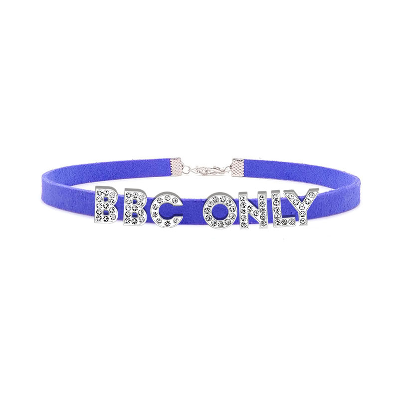 라인 석 편지 BBC 여성을위한 목걸이 사용자 정의 이 - Crystal Choker Necklace 리뷰 및 가격