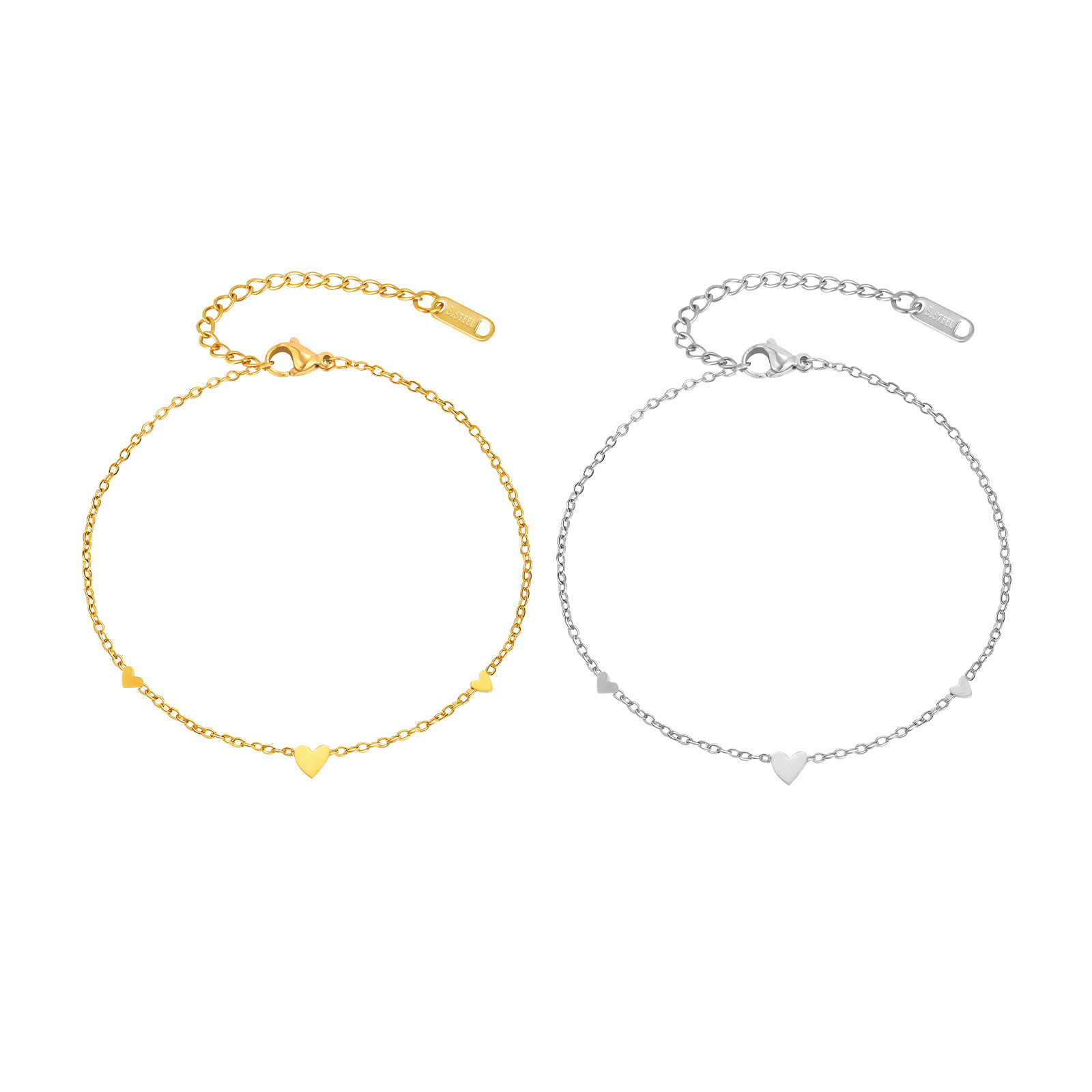 여성을위한 스테인레스 스틸 하트 Anklets, 골드  - Jc Jewelry & Watches Reviews 리뷰 및 가격