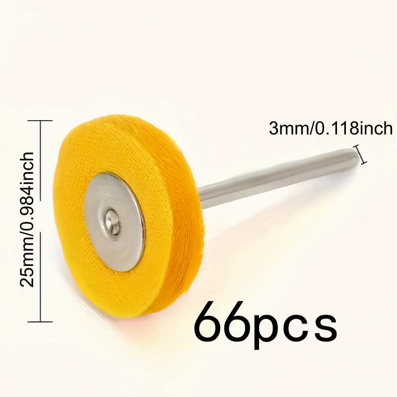 66Pcs 3mm 노란색 연마 천 휠, 내마모성 보풀  - Jewelry Watches & Accessories 리뷰 및 가격