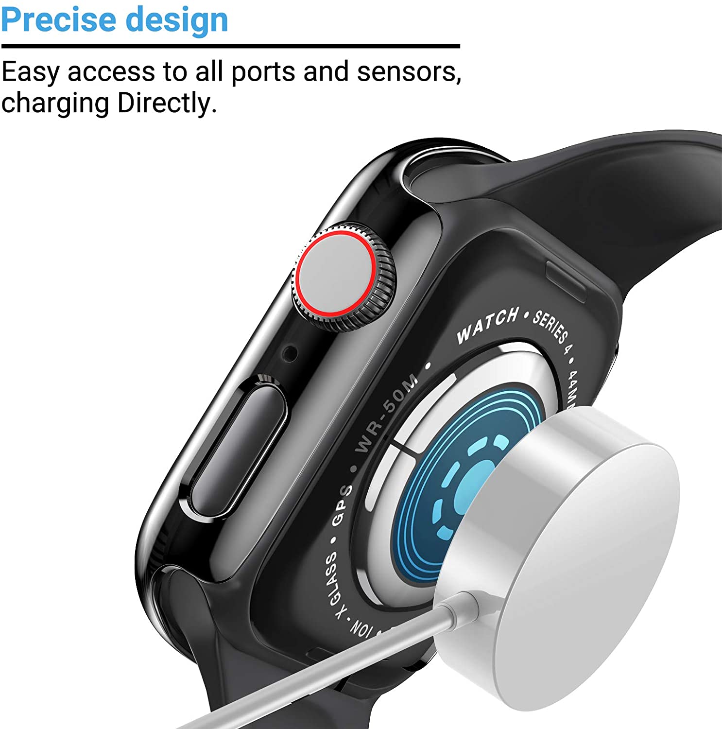 유리 + 커버 Apple Watch 케이스 44mm 4 - Jewelry Smart Watches 리뷰 및 가격