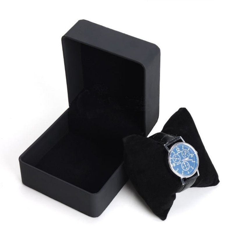 남성용 PU 가죽 시계 상자, 둥근 모서리, 프로스트  - Mystery Jewelry Jar Watches 리뷰 및 가격