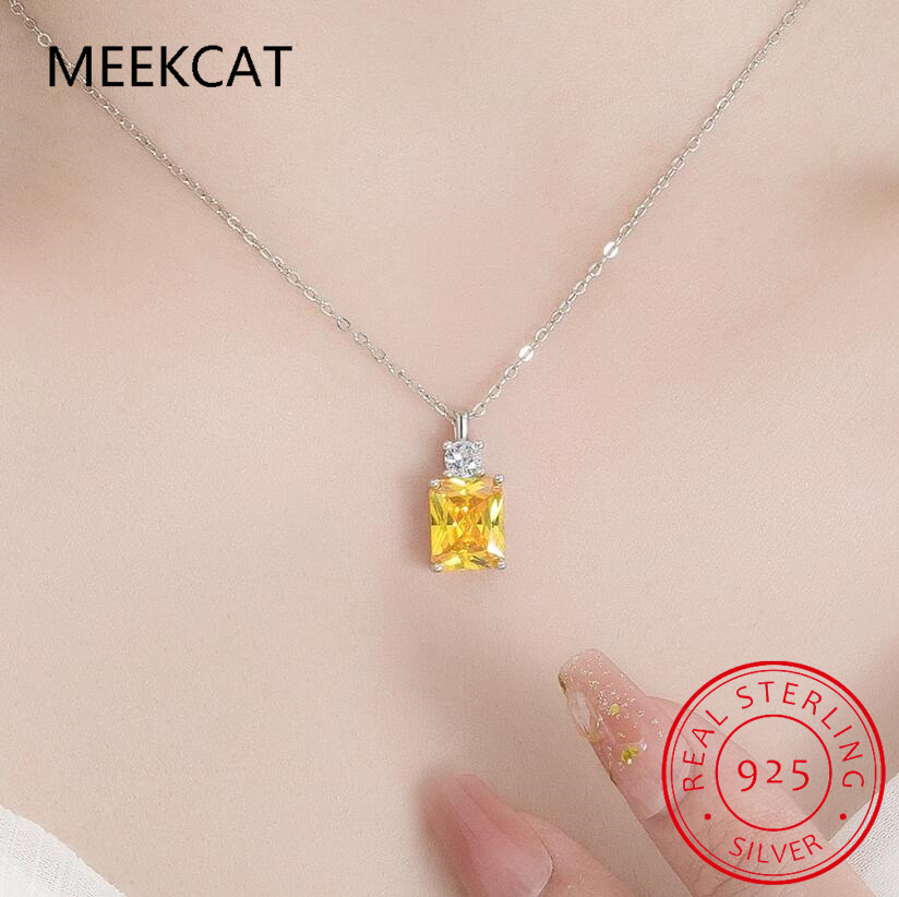 여성을위한 100% 925 스털링 실버 에메랄드 컷 랩 - Crystal Choker Necklace 리뷰 및 가격