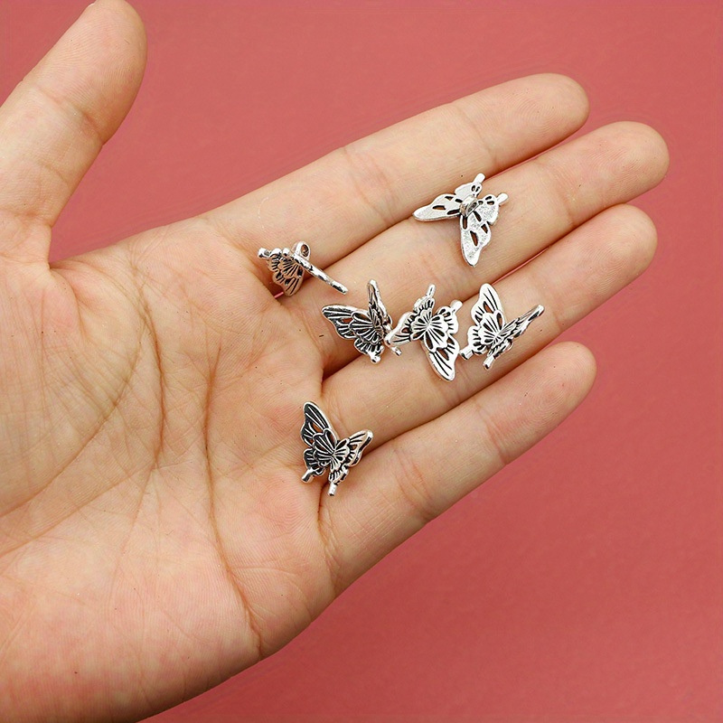 실버 나비 액세서리 DIY 목걸이 펜던트 팔찌 구슬 장 - Butterfly Pendant Necklace 리뷰 및 가격