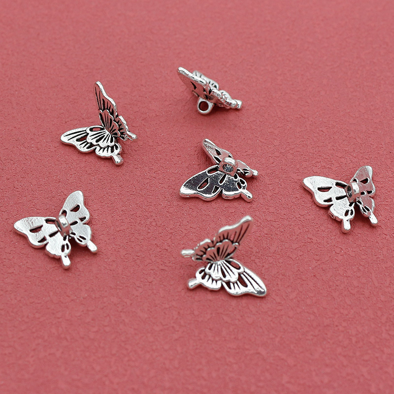실버 나비 액세서리 DIY 목걸이 펜던트 팔찌 구슬 장 - Butterfly Pendant Necklace 리뷰 및 가격