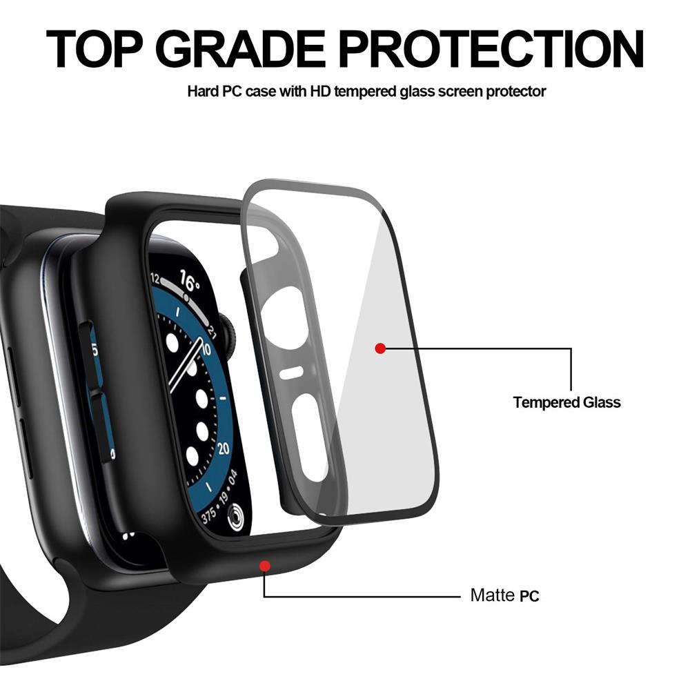 유리 + 커버 Apple Watch 케이스 44mm 4 - Jewelry Smart Watches 리뷰 및 가격