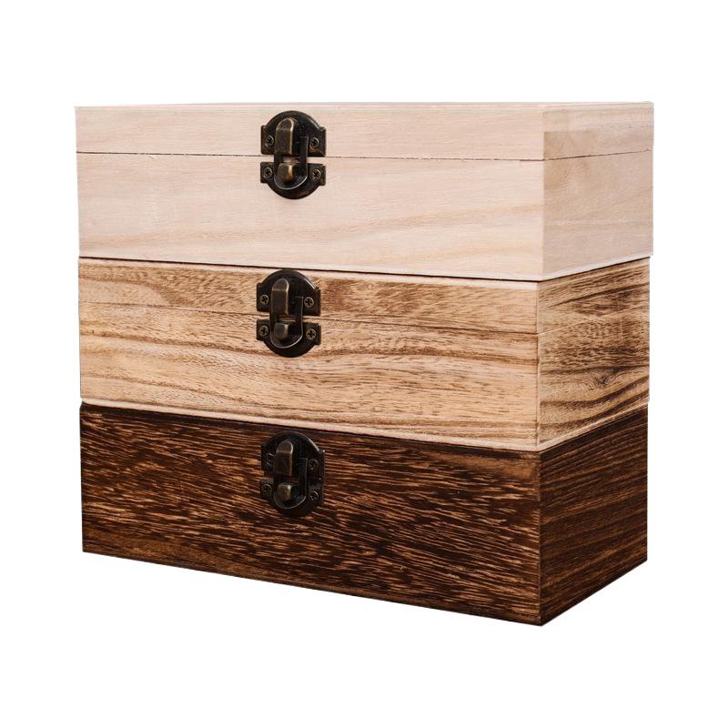 레트로 나무 보석함 빈티지 나무 상자 자물쇠 포함 직사 - Mystery Jewelry Jar Watches 리뷰 및 가격