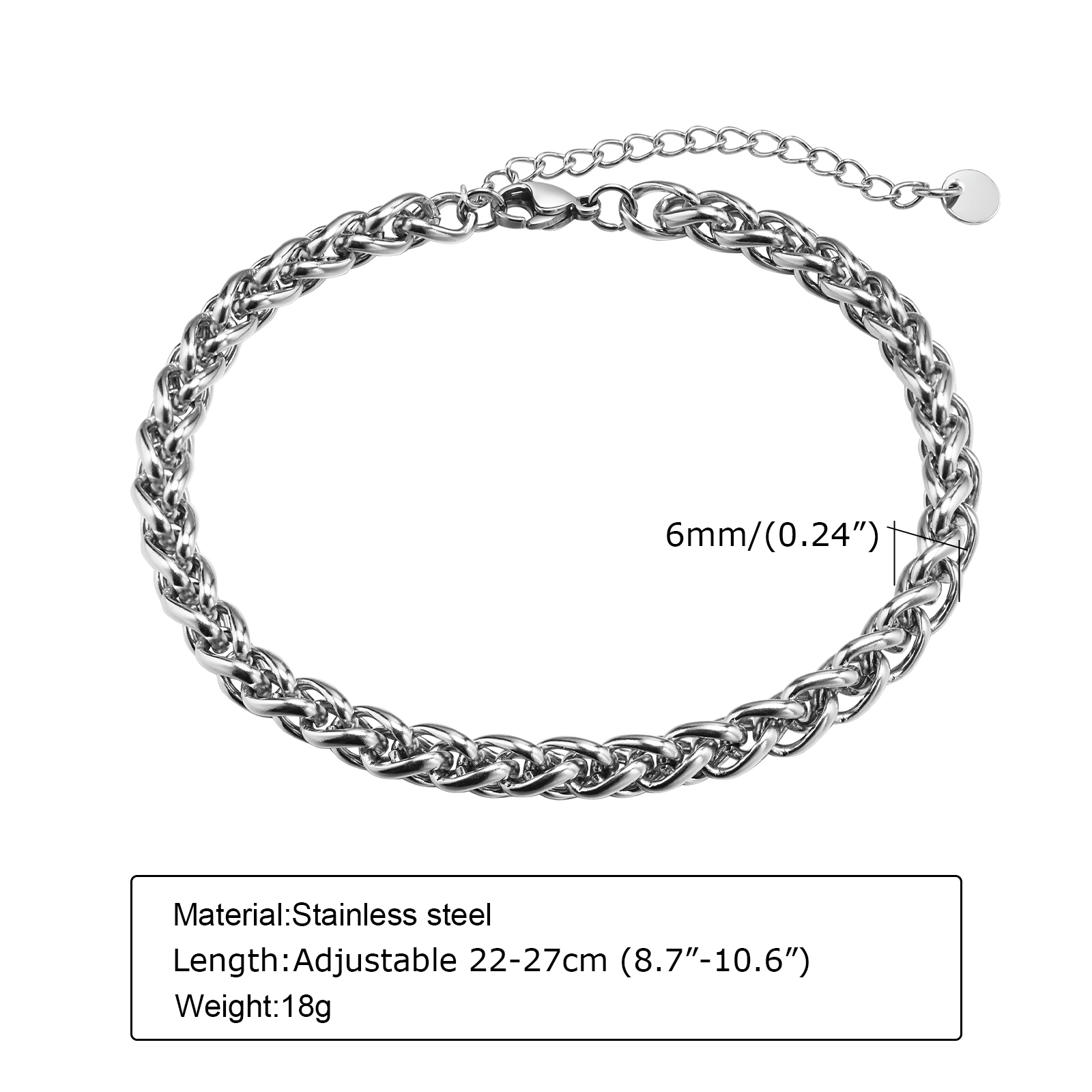 남성용 Vnox 쿠바 체인 Anklets, 방수 스테인 - Jc Jewelry & Watches Reviews 리뷰 및 가격