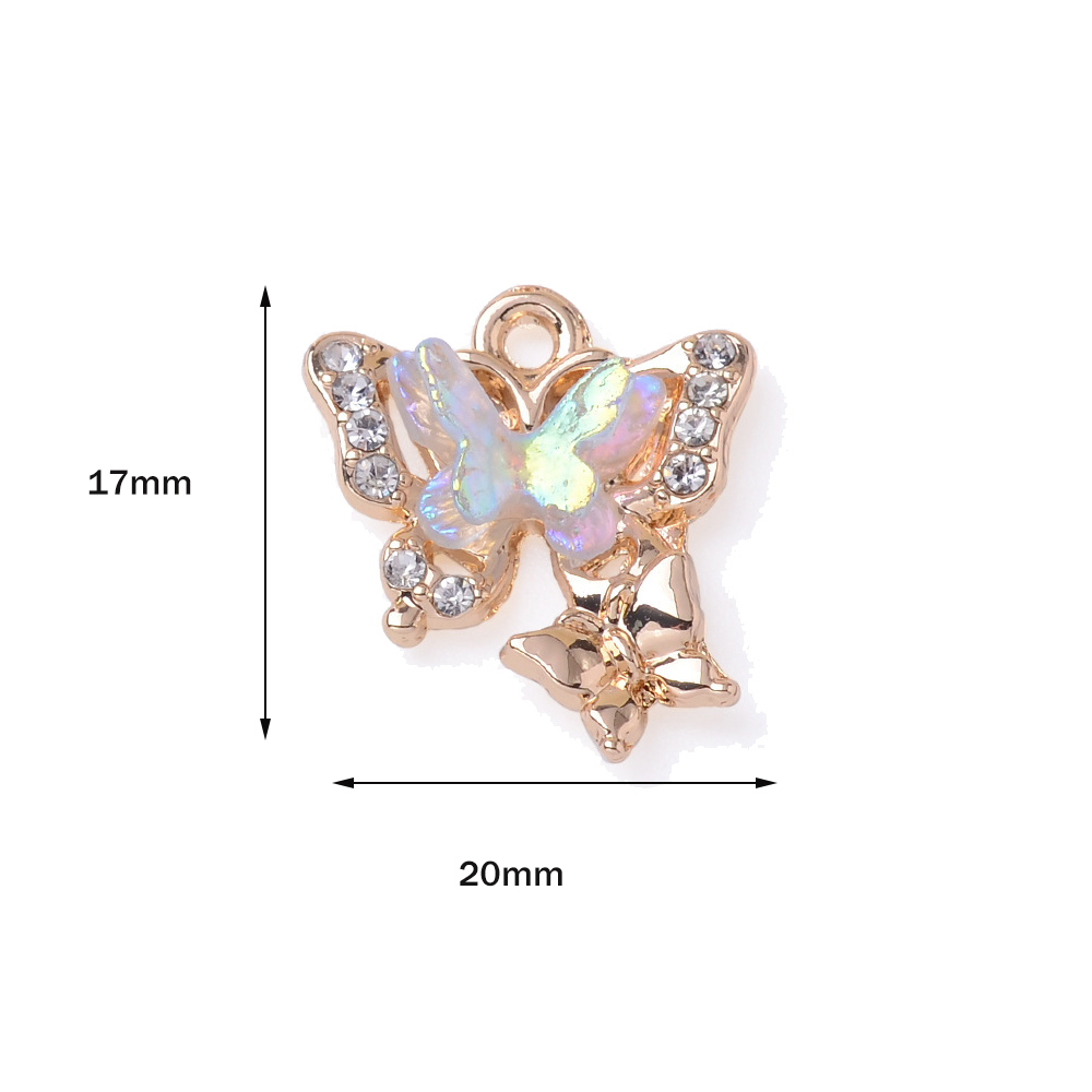 10 개/몫 DIY 귀걸이에 대 한 동물의 매력 나비  - Butterfly Pendant Necklace 리뷰 및 가격