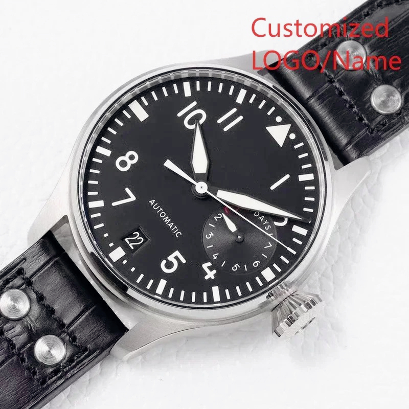 패션 스포츠 파일럿 자동 기계식 시계 고품질 스테인레스 - Leather Bracelet 리뷰 및 가격