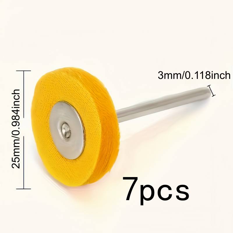 7Pcs 3mm 노란색 연마 천 휠, 내마모성 보풀 없 - Jewelry Watches & Accessories 리뷰 및 가격