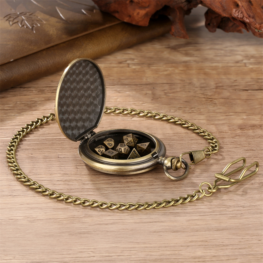 미니 주사위 세트가있는 빈티지 회중 시계 케이스 Fob - Vintage Pocket Watch 리뷰 및 가격