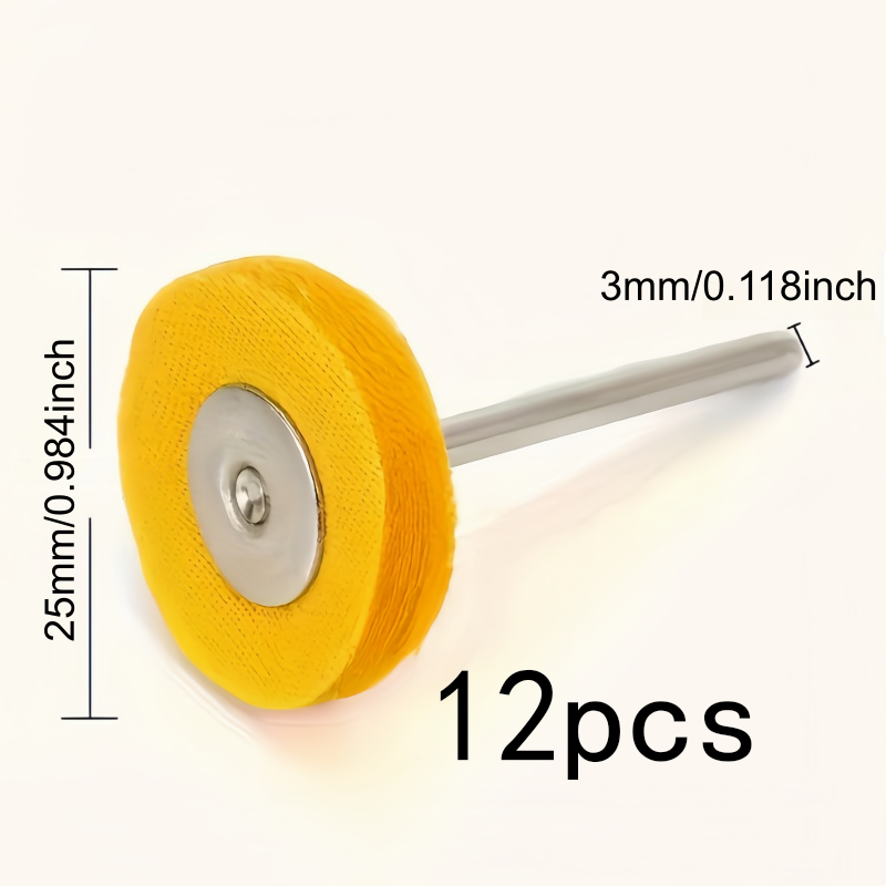 12Pcs 3mm 노란색 연마 천 휠, 내마모성 보풀  - Jewelry Watches & Accessories 리뷰 및 가격