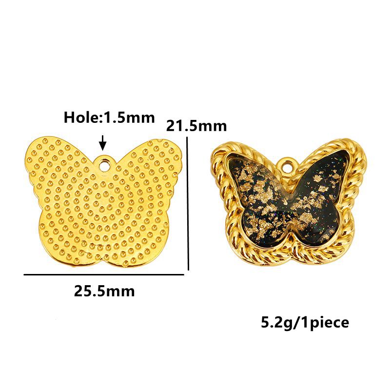 3개 스테인리스 스틸 지르콘 블랙 나비 별 하트 참 오 - Butterfly Pendant Necklace 리뷰 및 가격