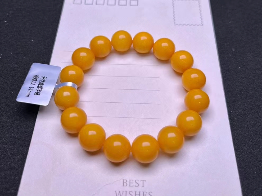 천연 황색 호박 원석 라운드 비즈 팔찌 여성 남성 힐링 - Gemstone Bracelet Healing 리뷰 및 가격