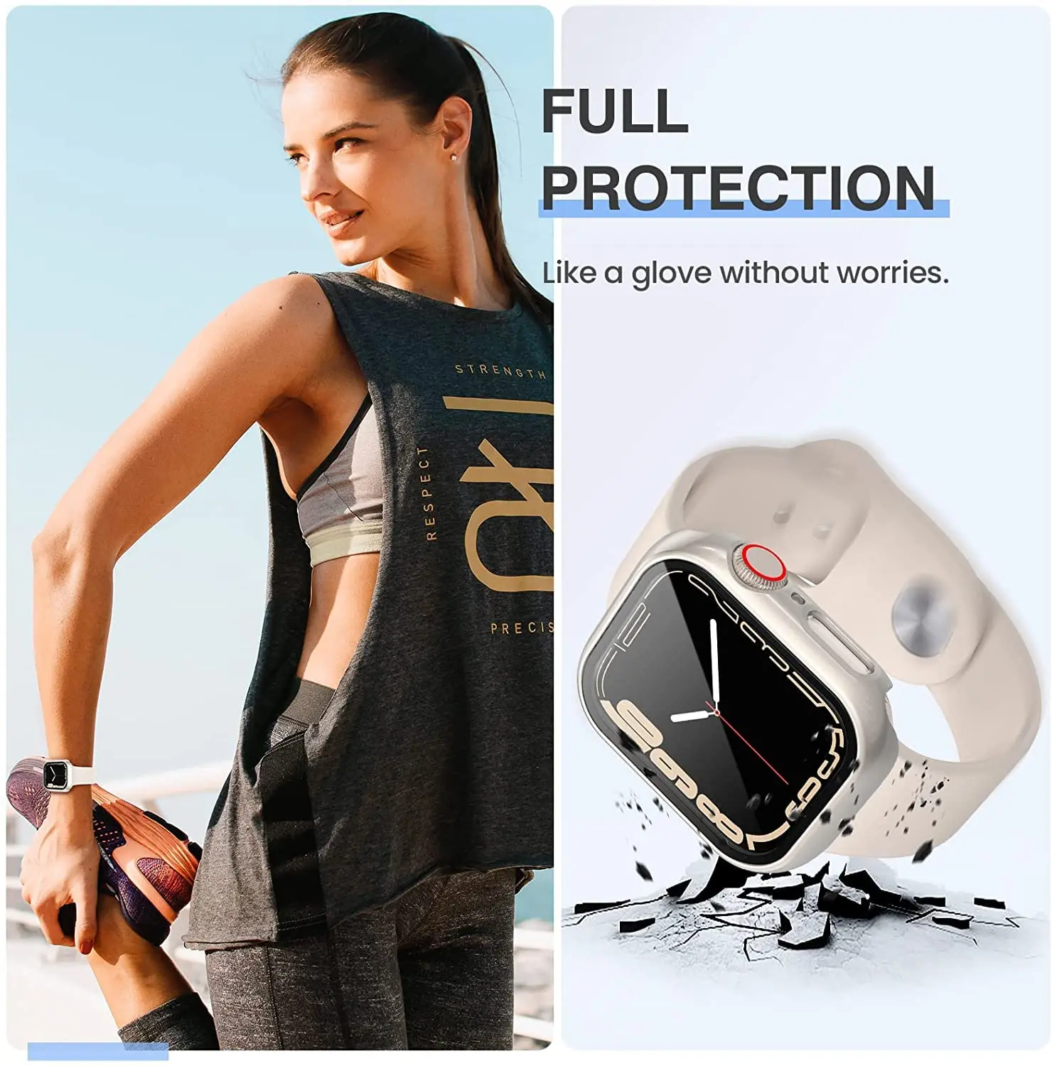 애플워치 강화유리 커버 3팩 (9, 8, 7, 6, 5 - Jewelry Smart Watches 리뷰 및 가격