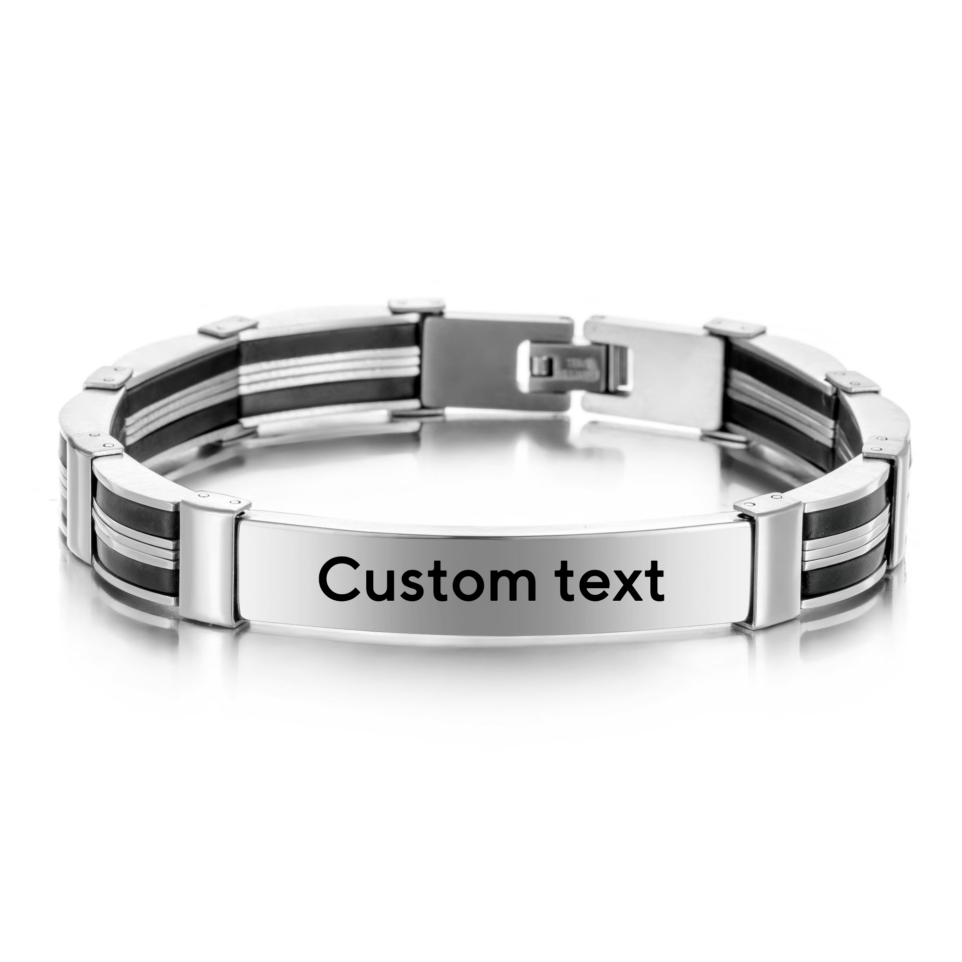 펑크 커스텀 텍스트 네임 남성용 스테인리스 스틸 팔찌  - Jewelry Watches Women 리뷰 및 가격