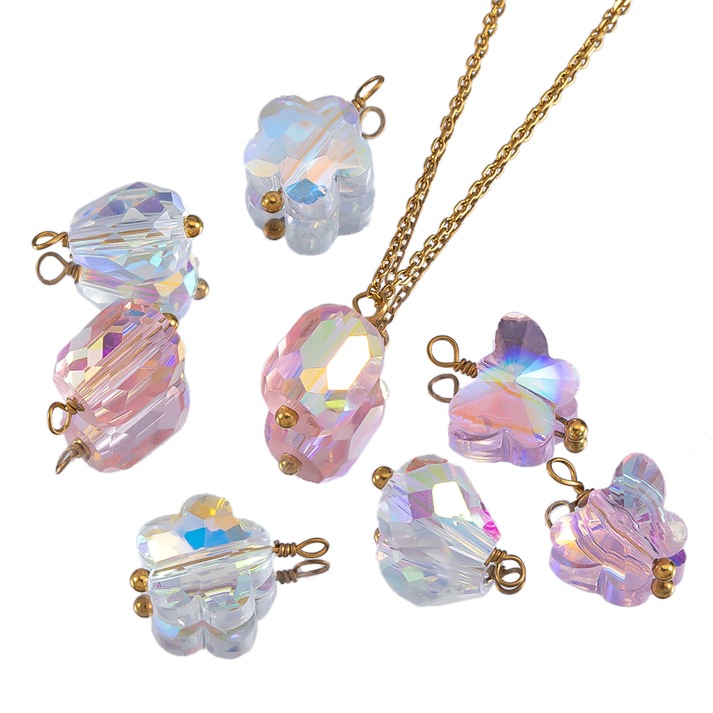 DIY 쥬얼리에 대한 유리 나비 물방울 매력 펜던트와  - Butterfly Pendant Necklace 리뷰 및 가격